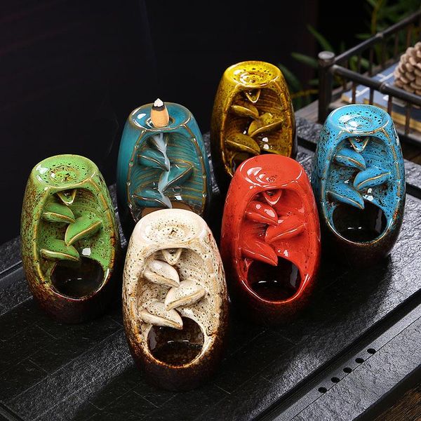 fragrance lamps ceramic incense holder with 20 cones waterfall backflow burner ornament, zen decor, home decor
fragrance lamps ceramic incense holder with 20 cones waterfall backflow burner ornament, zen decor, home decor