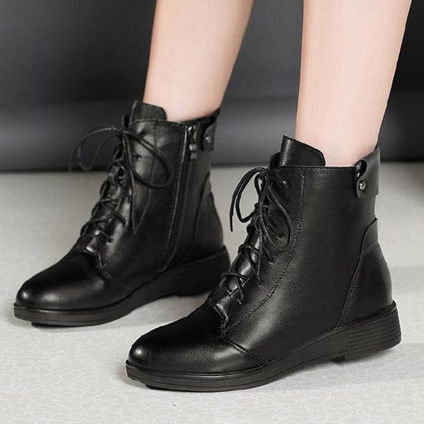 boots women men genuine leather winter couple ankle casual lace up ladies fashion shoes black botas mujer#g3
boots women men genuine leather winter couple ankle casual lace up ladies fashion shoes black botas mujer#g3