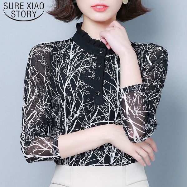 korean half-height collar women bottoming shirts autumn long sleeve slim blouses mesh print female 7492 50 210510, White
korean half-height collar women bottoming shirts autumn long sleeve slim blouses mesh print female 7492 50 210510, White