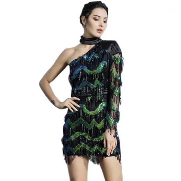 casual dresses elegant sequined tassel mini dress one sleeve o neck bodycon mesh patchwork women vintage performance vestidos, Black;gray
casual dresses elegant sequined tassel mini dress one sleeve o neck bodycon mesh patchwork women vintage performance vestidos, Black;gray