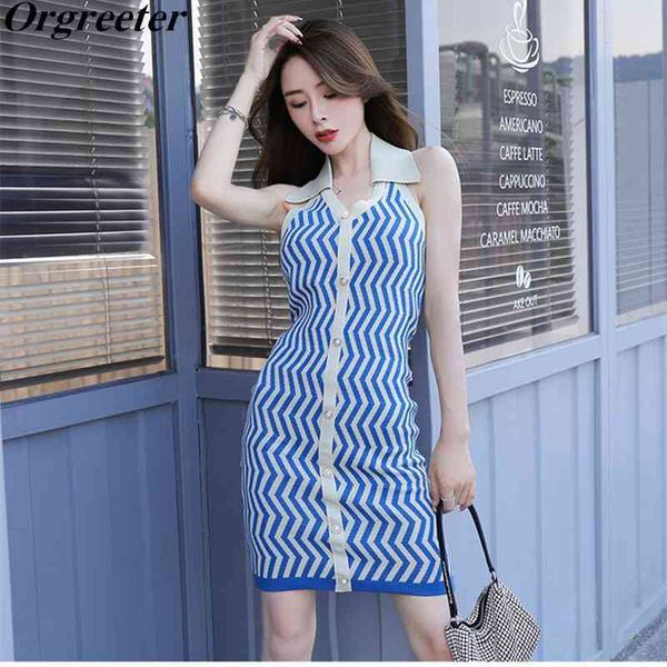 summer fashion single0breasted striped halter knitted dress for women backless slim bodycon mini sweater female 210525, Black;gray
summer fashion single0breasted striped halter knitted dress for women backless slim bodycon mini sweater female 210525, Black;gray