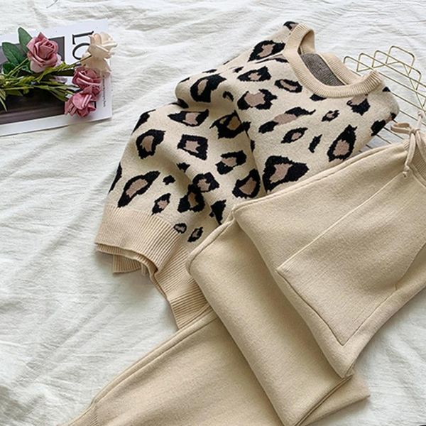 hma womens tracksuits long sleeve knit leopard pullover sweaters elastic waist pants sets fashion trousers two pieces costumes outfit, Gray
hma womens tracksuits long sleeve knit leopard pullover sweaters elastic waist pants sets fashion trousers two pieces costumes outfit, Gray