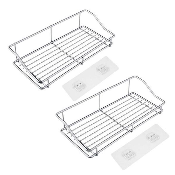 bathroom storage & organization shelf organizer kitchen rack with traceless transparent adhesive no drilling stainless steel
bathroom storage & organization shelf organizer kitchen rack with traceless transparent adhesive no drilling stainless steel