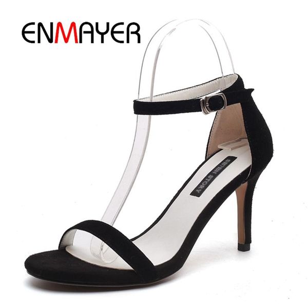 women high heel sandal big size summer causal shoes footwear kid suede open toe thin heels buckle sandals, Black
women high heel sandal big size summer causal shoes footwear kid suede open toe thin heels buckle sandals, Black