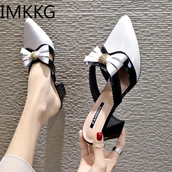 slippers women sandals summer casual mules shoes pu leather outdoor fashion ladies high heels bowtie pointed toe, Black
slippers women sandals summer casual mules shoes pu leather outdoor fashion ladies high heels bowtie pointed toe, Black