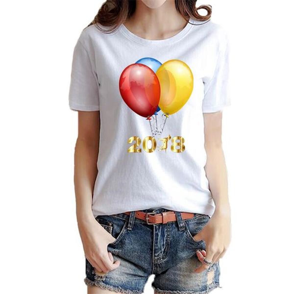 women's t-shirt 2021 t-shirts summer fashion o-neck short-sleeved cotton t shirt women cartoon balloon combination print casual tshirt, White
women's t-shirt 2021 t-shirts summer fashion o-neck short-sleeved cotton t shirt women cartoon balloon combination print casual tshirt, White