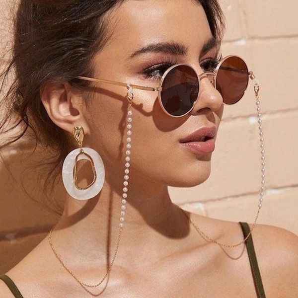 sunglasses frames imitation pearl beaded eyeglasses chain trendy women outside casual accessory fashion necklace gift mask hanging rope, Silver
sunglasses frames imitation pearl beaded eyeglasses chain trendy women outside casual accessory fashion necklace gift mask hanging rope, Silver
