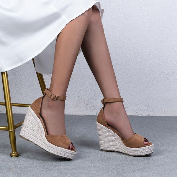 sandals women summer large size wedge buckle belt open toe slope heel weaving breathable beach shoes, Black
sandals women summer large size wedge buckle belt open toe slope heel weaving breathable beach shoes, Black