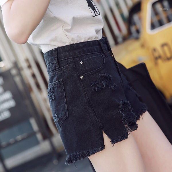 women's 2021 summer denim shorts high waist loose broad-leg slim fit casual jean grind hole young hip-hop, White;black
women's 2021 summer denim shorts high waist loose broad-leg slim fit casual jean grind hole young hip-hop, White;black