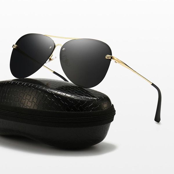 sunglasses fashion trend polarized uv400 protection handsome pilot glasses frame anti glare safety driving essential eyeglasses, White;black
sunglasses fashion trend polarized uv400 protection handsome pilot glasses frame anti glare safety driving essential eyeglasses, White;black