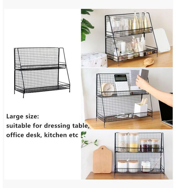 simple practical metal iron solid wire kitchen storage rack cosmetic makeup basket bathroom shelf deskplacement & organization
simple practical metal iron solid wire kitchen storage rack cosmetic makeup basket bathroom shelf deskplacement & organization
