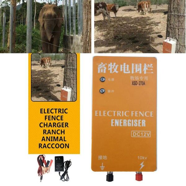 fencing, trellis & gates animal electric fence 12v dc 110v/240v ac input voltage high pulse controller energizer poultry farm breeding tool
fencing, trellis & gates animal electric fence 12v dc 110v/240v ac input voltage high pulse controller energizer poultry farm breeding tool