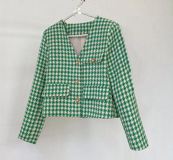 women's jackets women fashion autumn vintage elegant ladies diamond buckle plaid tweed short jacket coat, Black;brown
women's jackets women fashion autumn vintage elegant ladies diamond buckle plaid tweed short jacket coat, Black;brown