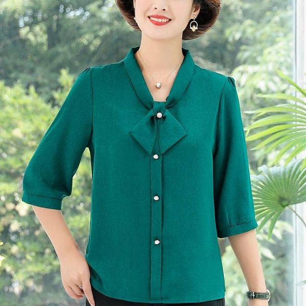 women's blouses & shirts summer women casual fashion scarf collar elegant loose ladies pullover bow-knot buttons blusas mm1021, White
women's blouses & shirts summer women casual fashion scarf collar elegant loose ladies pullover bow-knot buttons blusas mm1021, White