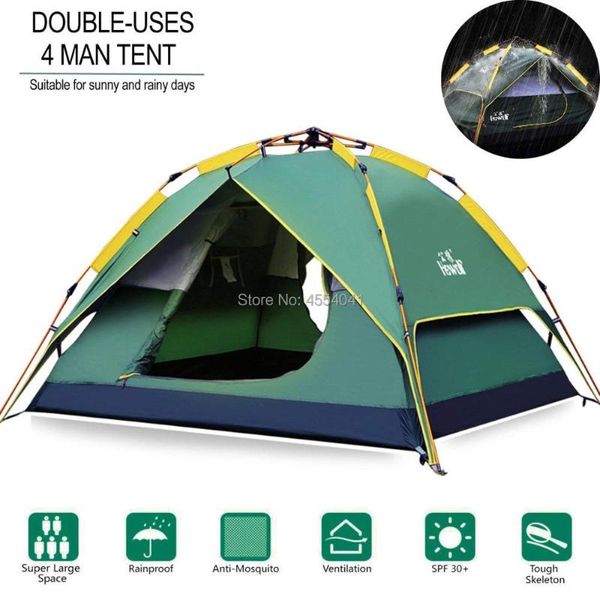 outdoor hydraulic tent camping equipment heavy rain automatic 3-4 people three-purpose dark green tents and shelters
outdoor hydraulic tent camping equipment heavy rain automatic 3-4 people three-purpose dark green tents and shelters