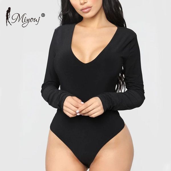 miyouj deep v neck bodysuit women long sleeve bottoming shirt slim body black for solid all-match jumpsuit women's jumpsuits & rompers, Black;white
miyouj deep v neck bodysuit women long sleeve bottoming shirt slim body black for solid all-match jumpsuit women's jumpsuits & rompers, Black;white