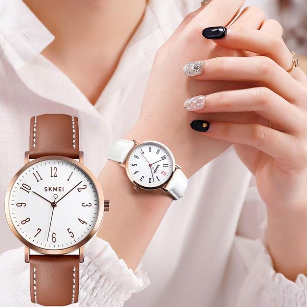 wristwatches est waterproof round dial simple watch women business casual ladies quartz, Slivery;brown
wristwatches est waterproof round dial simple watch women business casual ladies quartz, Slivery;brown