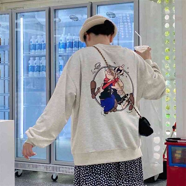 qianchun back cartoon printed sweater women's autumn 2020 new korean loose casual round neck student top, Black
qianchun back cartoon printed sweater women's autumn 2020 new korean loose casual round neck student top, Black