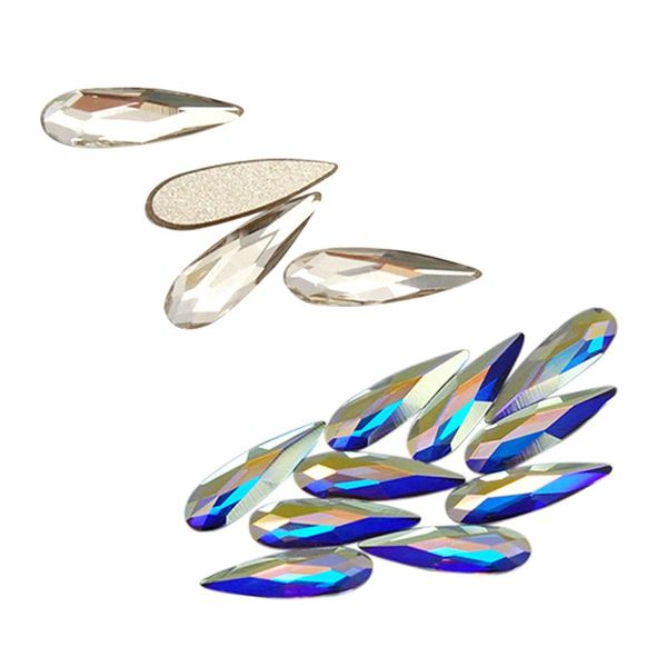 nail art decorations 3*10mm 20pcs clear and ab crystal flat back glitter rhinestone glass manicure tips charms 3d decoration, Silver;gold
nail art decorations 3*10mm 20pcs clear and ab crystal flat back glitter rhinestone glass manicure tips charms 3d decoration, Silver;gold
