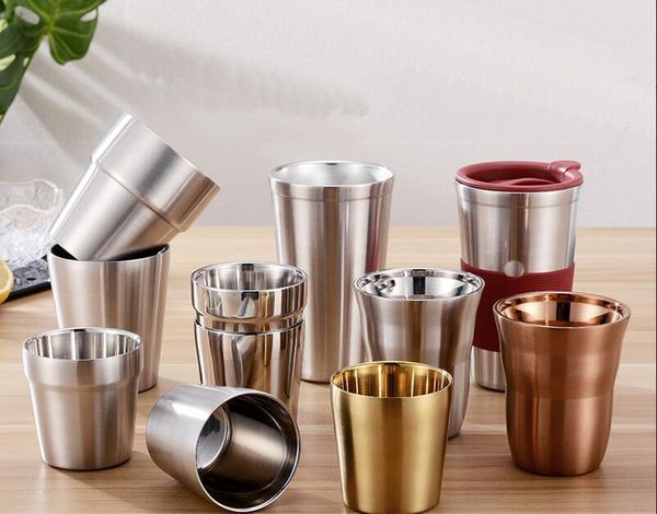 korean 304 stainless steel double mouth cup water beer coffee children's cups & saucers 
korean 304 stainless steel double mouth cup water beer coffee children's cups & saucers