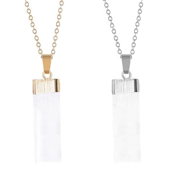 chains natural rough gypsum stone pendant necklaces white selenite healing crystal yoga reiki diy necklace jewelry accessories, Silver
chains natural rough gypsum stone pendant necklaces white selenite healing crystal yoga reiki diy necklace jewelry accessories, Silver
