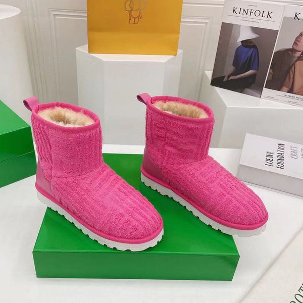 designer snow boots for women thick bottom ankle boot winter wool inside wedges shoes luxury runway slip on fashion warm, Black
designer snow boots for women thick bottom ankle boot winter wool inside wedges shoes luxury runway slip on fashion warm, Black