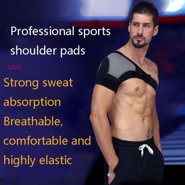 back support adjustable breathable sports care single shoulder brace guard strap wrap belt band pads protector gym men, Black;blue
back support adjustable breathable sports care single shoulder brace guard strap wrap belt band pads protector gym men, Black;blue