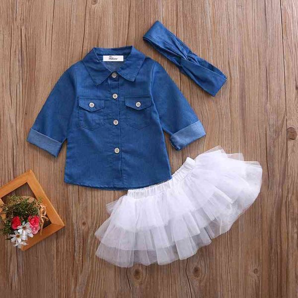 baby girl summer clothing sets girls clothes denim shirt tutu skirts headband 3pcs outfits 0 5t, White
baby girl summer clothing sets girls clothes denim shirt tutu skirts headband 3pcs outfits 0 5t, White