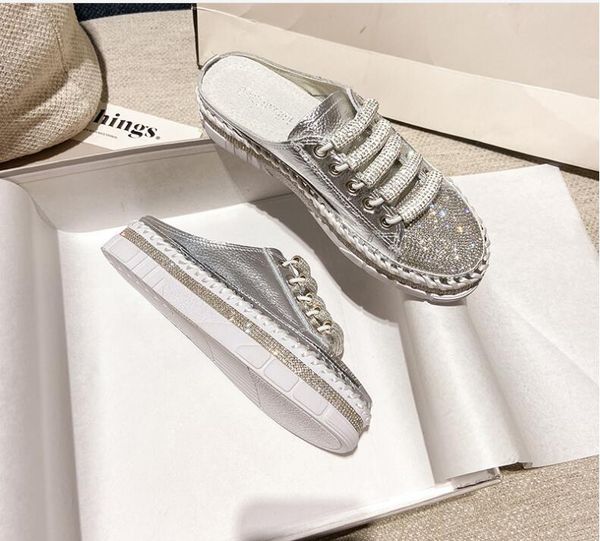 womens sequine silver white shoes new water drill all kinds of thick sole lazy students cake shoes can make big size, Black
womens sequine silver white shoes new water drill all kinds of thick sole lazy students cake shoes can make big size, Black