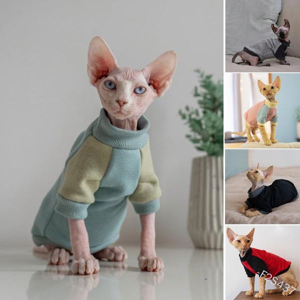 cat costumes cute sweater polar fleece color matching pet clothes hairless high collar hoodie warm
cat costumes cute sweater polar fleece color matching pet clothes hairless high collar hoodie warm