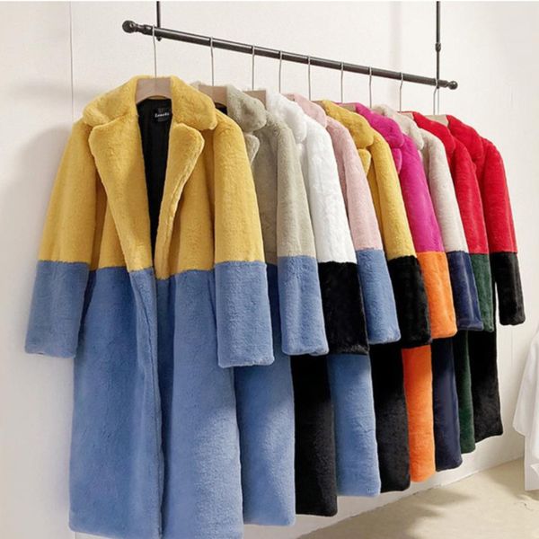 stage wear winter new turn down collar faux leather fur long coats women patchwork sleeve loose straight warm thicken plush djd7, Black;red
stage wear winter new turn down collar faux leather fur long coats women patchwork sleeve loose straight warm thicken plush djd7, Black;red
