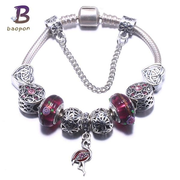 charm bracelets baopon 2021 fashion purple crystal bracelet for women european diy beads panodra & bangles pulseira, Golden;silver
charm bracelets baopon 2021 fashion purple crystal bracelet for women european diy beads panodra & bangles pulseira, Golden;silver