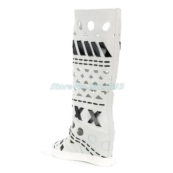 boots hollow fashion irregular shape round toe height inrease dress women shoes cut out knee high suede white black
boots hollow fashion irregular shape round toe height inrease dress women shoes cut out knee high suede white black