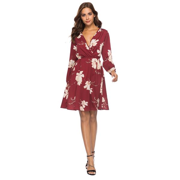 dresses v-neck long sleeve printed flowers chiffon ladies summer clothes for women plus size, Black;gray
dresses v-neck long sleeve printed flowers chiffon ladies summer clothes for women plus size, Black;gray