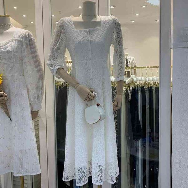 temperament square collar lace dresses for women chic hook flower slim mujre robe elegant fairy long vestido feminino 210514, Black;gray
temperament square collar lace dresses for women chic hook flower slim mujre robe elegant fairy long vestido feminino 210514, Black;gray