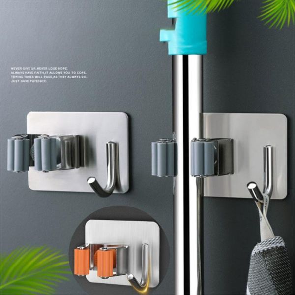 hooks & rails 304 stainless steel wall punch-multifunctional wall-mounted bathroom pendant storage rack clothing mop clip
hooks & rails 304 stainless steel wall punch-multifunctional wall-mounted bathroom pendant storage rack clothing mop clip