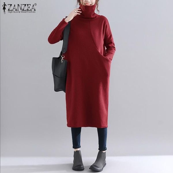women's turtrleneck dress winter autumn casual solid robe 2021 ladies mid-calf vestidos long sleeve oversized dresses, Black;gray
women's turtrleneck dress winter autumn casual solid robe 2021 ladies mid-calf vestidos long sleeve oversized dresses, Black;gray