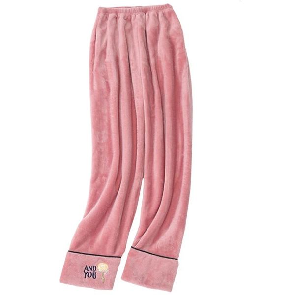 women's sleepwear autumn winter casual women loose flannel pajama pants cartoon pink embroidered champagne rose cherry letters home fem, Black;red
women's sleepwear autumn winter casual women loose flannel pajama pants cartoon pink embroidered champagne rose cherry letters home fem, Black;red