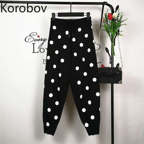 korobov summer women casual harem pants korean polka dot pattern women trousers pockets vintage fashion female joggers 210430, Black;white
korobov summer women casual harem pants korean polka dot pattern women trousers pockets vintage fashion female joggers 210430, Black;white