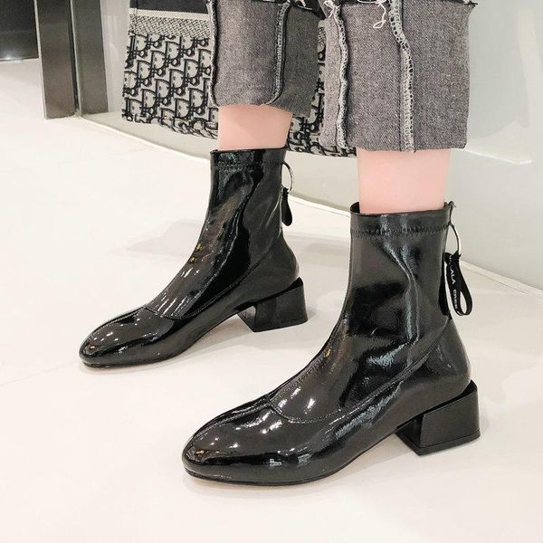 boots fashion zipper women soft pu leather ankle comfortable square low heel ladies shoes big size 34-43 black white
boots fashion zipper women soft pu leather ankle comfortable square low heel ladies shoes big size 34-43 black white