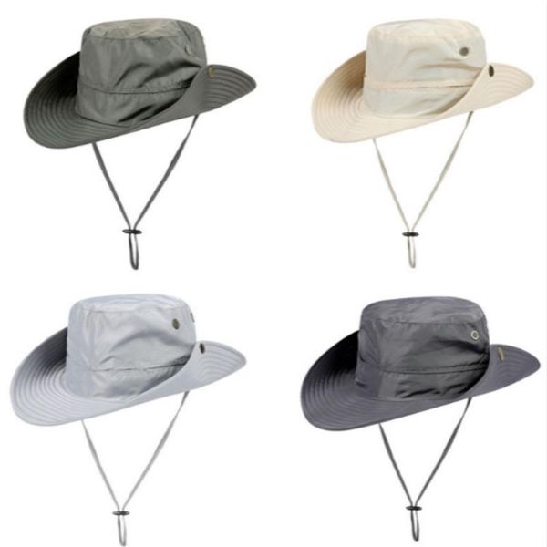 cloches quick drying polyester bucket hat for men solid large brim fishing cap outdoor sunscreen beach panama camping hunting sun hats, Blue;gray
cloches quick drying polyester bucket hat for men solid large brim fishing cap outdoor sunscreen beach panama camping hunting sun hats, Blue;gray
