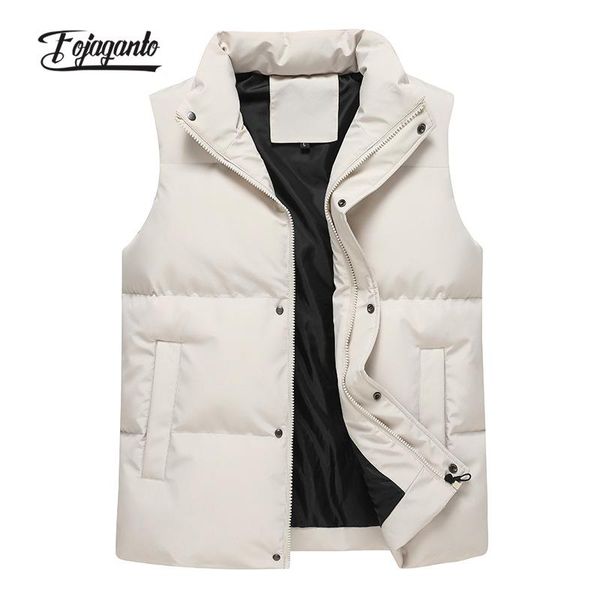 men's vests fojaganto autumn men's fashion cotton vest korean casual couple loose jacket solid color basic big size coat male, Black;white
men's vests fojaganto autumn men's fashion cotton vest korean casual couple loose jacket solid color basic big size coat male, Black;white