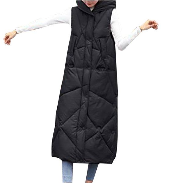 women's vests winter women medium length vest jacket solid loose stand collar cotton padded female windproof warm #t2g, Black;white
women's vests winter women medium length vest jacket solid loose stand collar cotton padded female windproof warm #t2g, Black;white