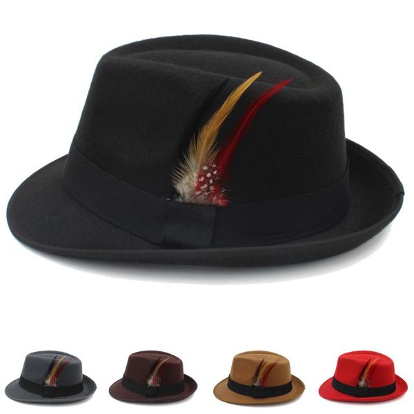wide brim hats men women fedora trilby caps feather band jazz sunhat classical party street style outdoor travel winter size us 7 1/8 uk m, Blue;gray
wide brim hats men women fedora trilby caps feather band jazz sunhat classical party street style outdoor travel winter size us 7 1/8 uk m, Blue;gray