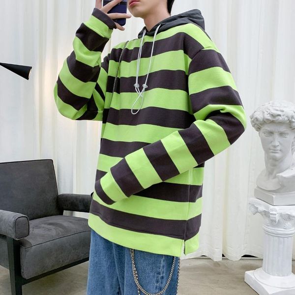 men's hoodies & sweatshirts 2021 fleece spring summer korean striped fashion loose hooded hoodie college cotton the listing movement co, Black
men's hoodies & sweatshirts 2021 fleece spring summer korean striped fashion loose hooded hoodie college cotton the listing movement co, Black