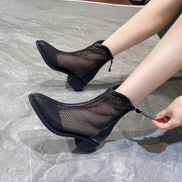 boots 2021 cool leather mesh zipper female pumps spring summer round toe square high heel women shoes womens, Black
boots 2021 cool leather mesh zipper female pumps spring summer round toe square high heel women shoes womens, Black