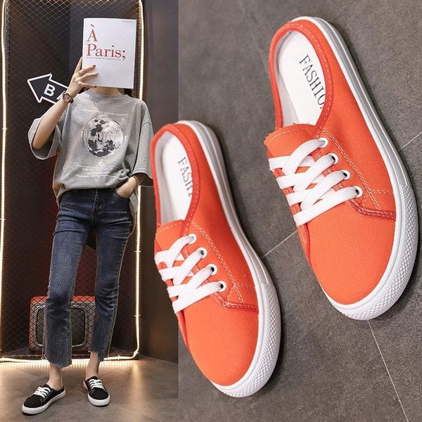slippers women sneakrs candy color canvas lace up casual shoes slip on flat white female espadrilles black slides 9125c
slippers women sneakrs candy color canvas lace up casual shoes slip on flat white female espadrilles black slides 9125c