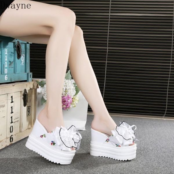 korean female slippers student muffin thick-soled fashion bow super high with 12 cm, Black
korean female slippers student muffin thick-soled fashion bow super high with 12 cm, Black