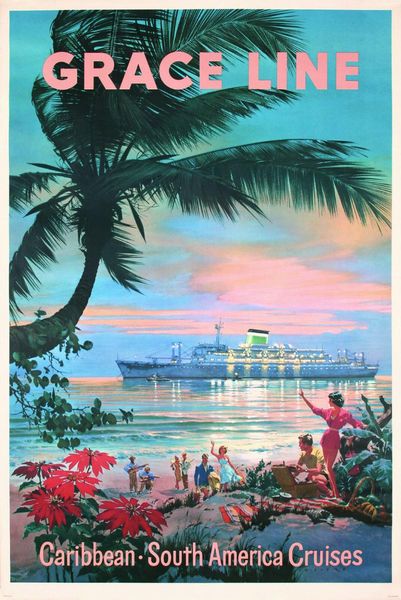 wall stickers caribbean - vintage retro travel art silk poster print 24x36inch 
wall stickers caribbean - vintage retro travel art silk poster print 24x36inch