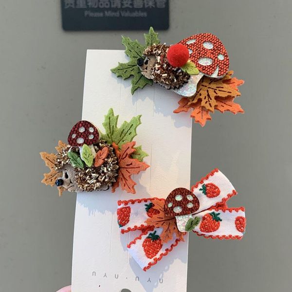 hair accessories 1pc christmas cartoon maple mushroom hedgehog clips princess barrette hairclip headdress holiday hairpins for kids girls, Slivery;white
hair accessories 1pc christmas cartoon maple mushroom hedgehog clips princess barrette hairclip headdress holiday hairpins for kids girls, Slivery;white
